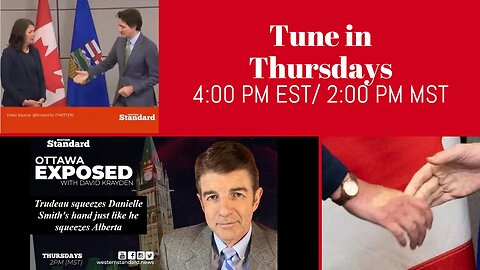 WATCH Thursdays Ottawa Exposed with David Krayden live at 4:00 PM EST/ 2:00 PM MST