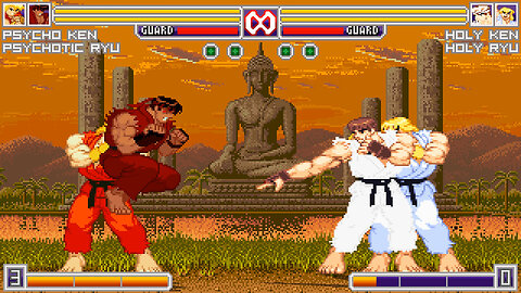 MUGEN - Psychotic Ryu & Psycho Ken vs. Holy Ryu & Holy Ken - Download