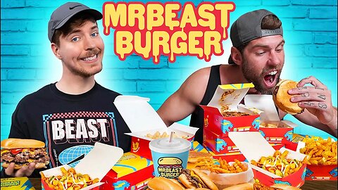 Fitness Influencer Tries EVERYTHING At MrBeast Burger