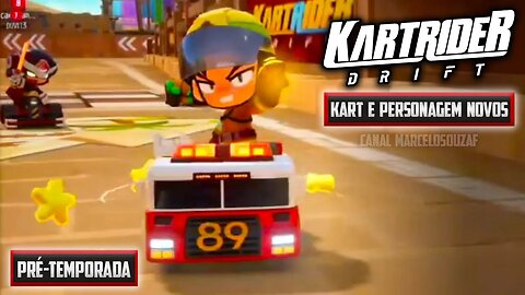 Kart de Bombeiros e Rex Bombeiro do KartRider Drift