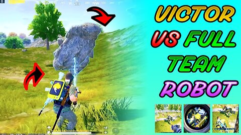 Victor Clutch 1x4 with Robot Fight Gameplay #bgmi #pubg #1x4 #game