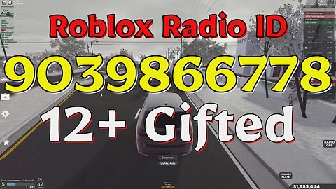 Gifted Roblox Radio Codes/IDs