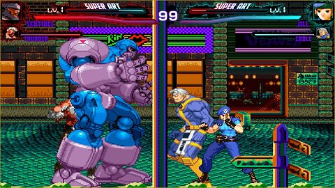 Mugen: Sentinel/Thunder vs Jill/Cable