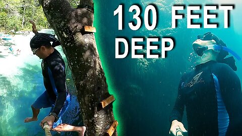 😱 CRAZY FUN on Weeki Wachee Springs River 🚣‍♂️ and Epic Freediving in 130 foot DEEP Hospital Hole 😱