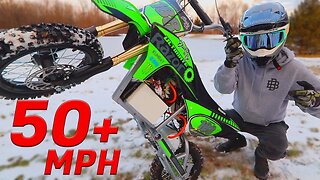 $600 DIY 72V Electric Pit Bike Gets BIG POWER!! 50+ MPH