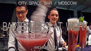 Mr.Tolmach & Ilya Netsvetaev at CITY SPACE bar/Moscow. Archive 2014 year. #Bartenders at work