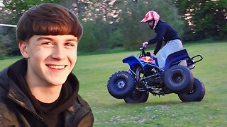 Yamaha Quad on 2 Wheels!