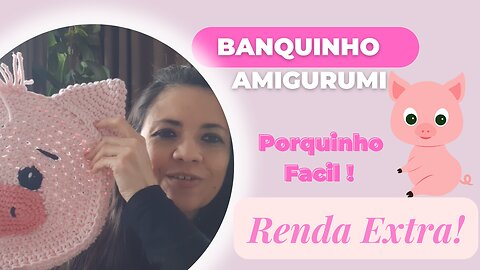 Banquinho amigurumi em croche facil para iniciantes.Renda extra!