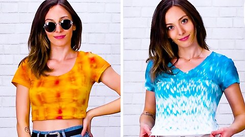 DIY Your Own Tie Dye with These 6 Creative Ideas! | DIY Wardrobe Upgrades and Life Hacks by Blossom