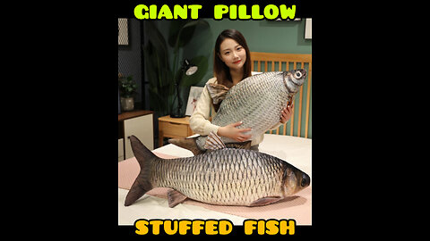 realistic giant stuffed fish