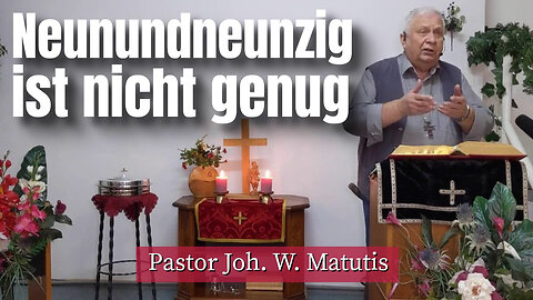 Joh. W. Matutis - Neunundneunzig ist nicht genug - 10. Februar 2023