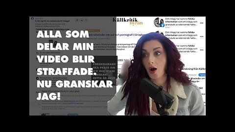 De försöker få bort min video och straffar följare som delar den - Jag fann något intressant!