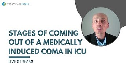 Stages of coming out of a medically induced coma in ICU, live stream!