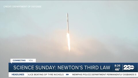 Science Sunday covering Newton's third law