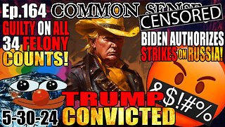 Ep.164 TRUMP CONVICTED ON ALL 34 COUNTS IN NY! BIDEN AUTHORIZES STRIKES ON RUSSIA WITH US ARMS! FALSE FLAGS IMMINENT!