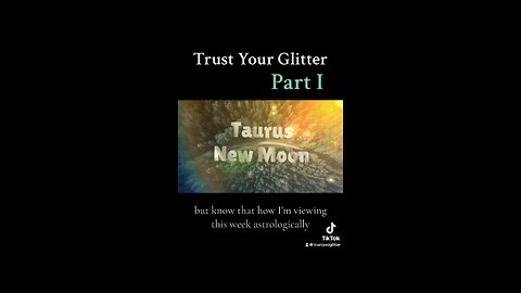 TAURUS NEW MOON | Trust Your Glitter Clips