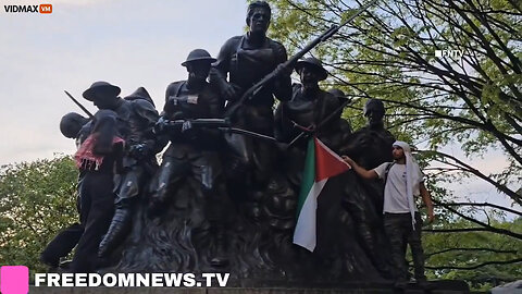 NYC Descends Into Chaos As Pro-Hamas Dirtbags Vandalize WWI Memorial, Burn Flags, Riot At The Met