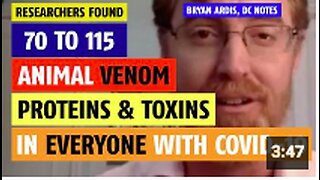 Researchers found 70 to 115 animal venom proteins & toxins in people with COVID-19