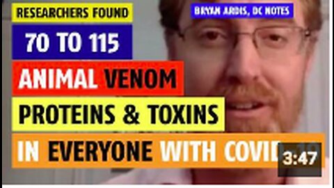 Researchers found 70 to 115 animal venom proteins & toxins in people with COVID-19