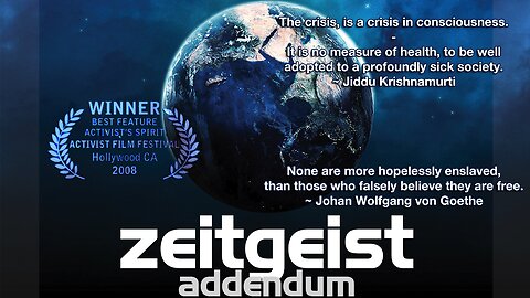 Zeitgeist II : Addendum (2008). Social Pathology