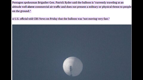 Lie Detected in Chinese Balloon Narrative