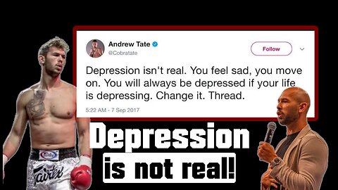 Depression is not real | Andrew Tate's most controversial take | Fresh&Fit Podcast