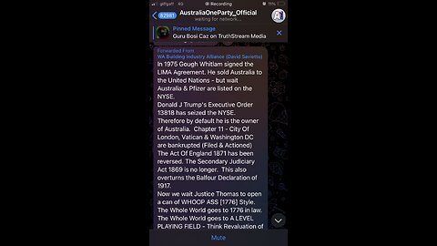 Australia One Patry Ricardo Bosi : Trump executive order 13818