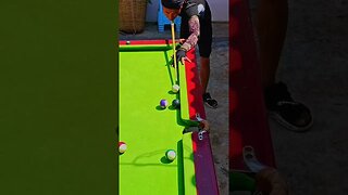 Amazing Trick: Real Pool Trick Kiss Shot #snooker #billiards #funny #snooker