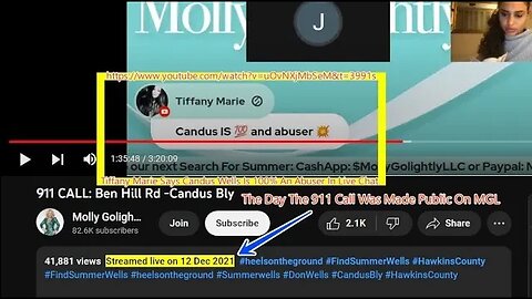 Tiffany Marie Endorses J4A 911 Call As "True and Actual" - Candus Wells STILL Says It! "He FN R Her"