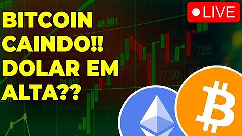 DOLAR VOLTANDO PRA ALTA!!! BITCOIN CAINDO TESTANDO SUPORTES!! - #bitcoin #ethereum #shib #agix #orai