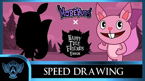 Speed Drawing: Happy Tree Friends Fanon - Pinky | Mobebuds Style