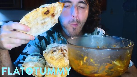 ASMR FLAT TUMMY CALZONES ! * Real !!! * | Crispy Air Fryer Cooked | Nomnomsamieboy