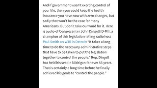 TOP 50 REASONS BLACKS SHOULD VOTE REPUBLICAN (#22) Dem. John Dingell “CONTROL THE PEOPLE “