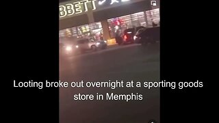 Sports Store Looted overnight in Memphis during #tyrenichols riot