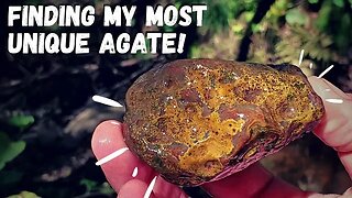 Finding my Most Unique Agate Yet! Creek Rockhounding & Limonite Agates