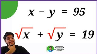 Uma boa questão de álgebra, como descobrir x e y? Como calcular sistema de equação