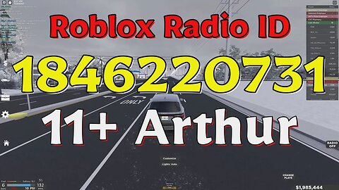 Arthur Roblox Radio Codes/IDs