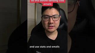 Do this before sending cold emails to clients