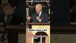 Biden spots a kid