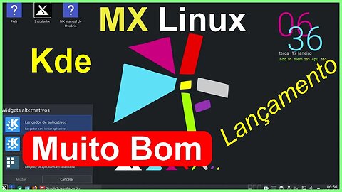 MX Linux Kde. Linux preferido pela facilidade. Completo com muitos apps. 1º lugar no Distrowatch.