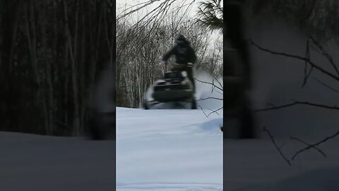 Modified 1980 Ski-Doo Everest in the snow.