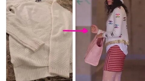 My DIY chanel sweater tutorial & styling #shorts