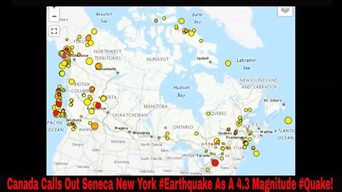Canada Calls Out Seneca New York #Earthquake As A 4.3 Magnitude #Quake!