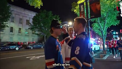 Rangers Fan Antagonizes Capitals Fan And Gets Punched In The Face In Front Of Cops