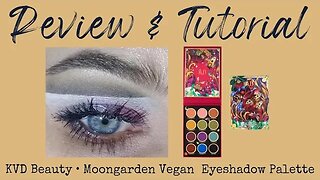 THE BEST ARTWORK? | kvd beauty: moongarden vegan eyeshadow palette review + tutorial