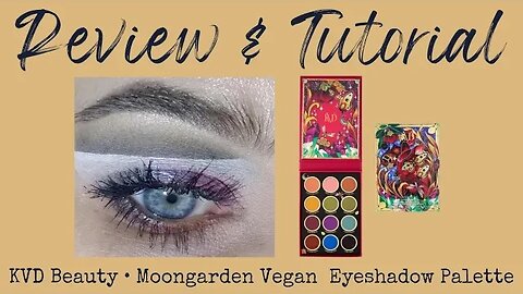THE BEST ARTWORK? | kvd beauty: moongarden vegan eyeshadow palette review + tutorial