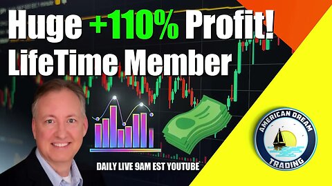 Huge +110% Profit Lifetime Member Stock Market Profit