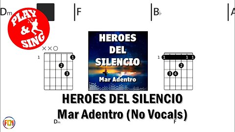 HEROES DEL SILENCIO Mar Adentro FCN GUITAR CHORDS & LYRICS NO VOCALS