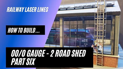 Railway Laser Lines | How To Build | Two Road Shed | Part 6 - Making The Roof Walkway