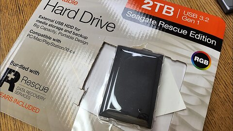 Worst Unboxing Experience = Seagate 2TB USB 3.2 Gen 1 external USB HDD from Costco